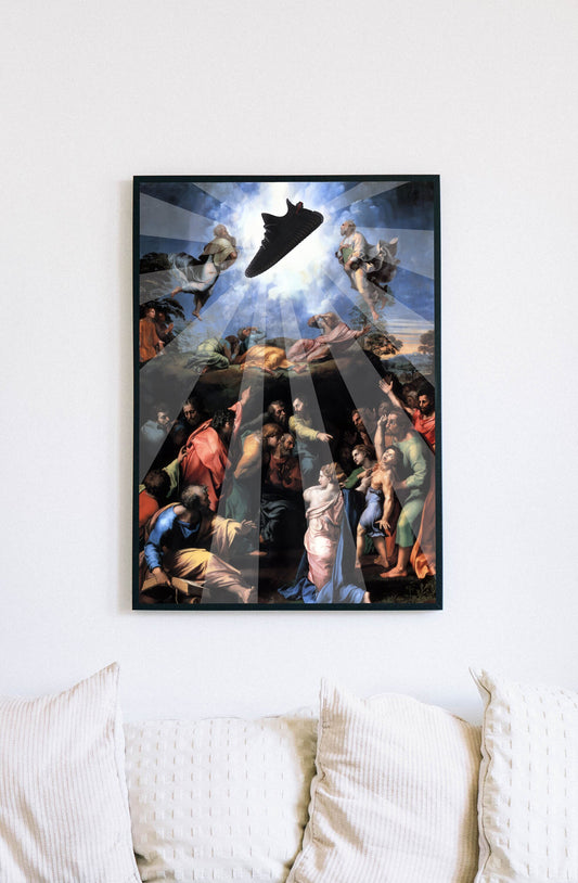 Yezzy Sneaker Art Print: Raphael Transfiguration Altered Painting (Digital Download)