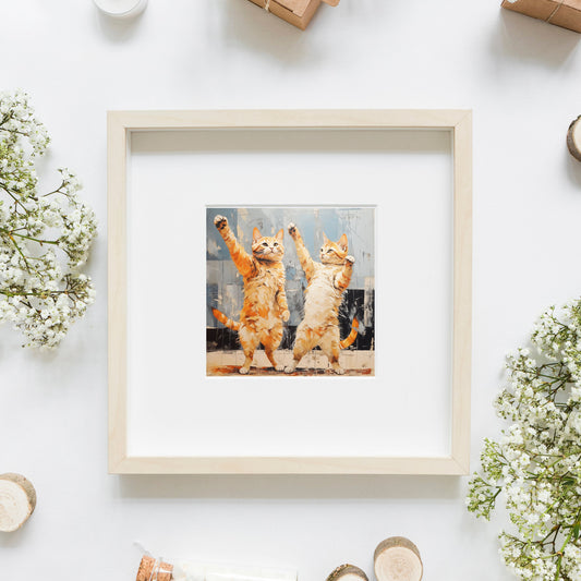 Dancing Cats Artwork Digital Download