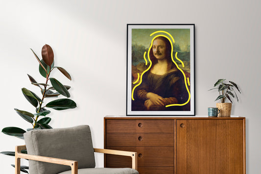 Einstein as Mona Lisa Digital Art Download