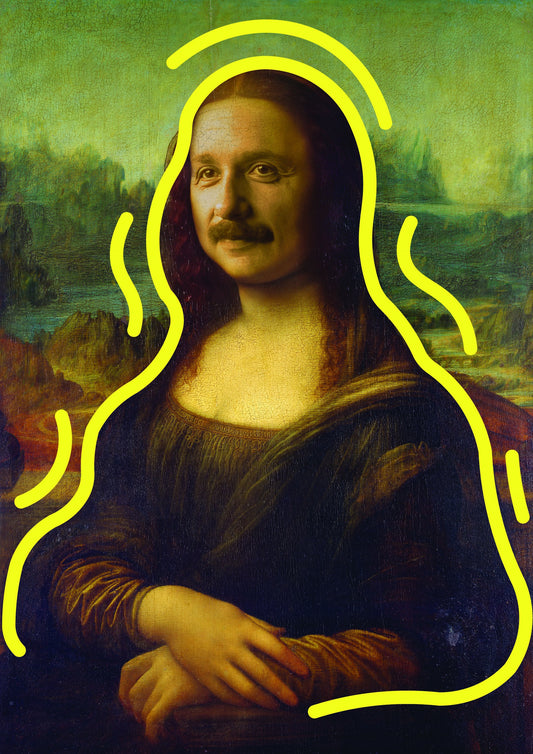 Einstein as Mona Lisa Digital Art Download