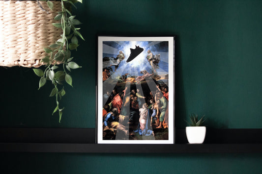 Yezzy Sneaker Art Print: Raphael Transfiguration Altered Painting (Digital Download)
